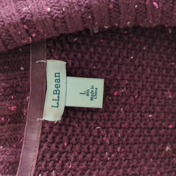 L. L. Bean Berry Cardigan Size Large - Picture 3 of 3